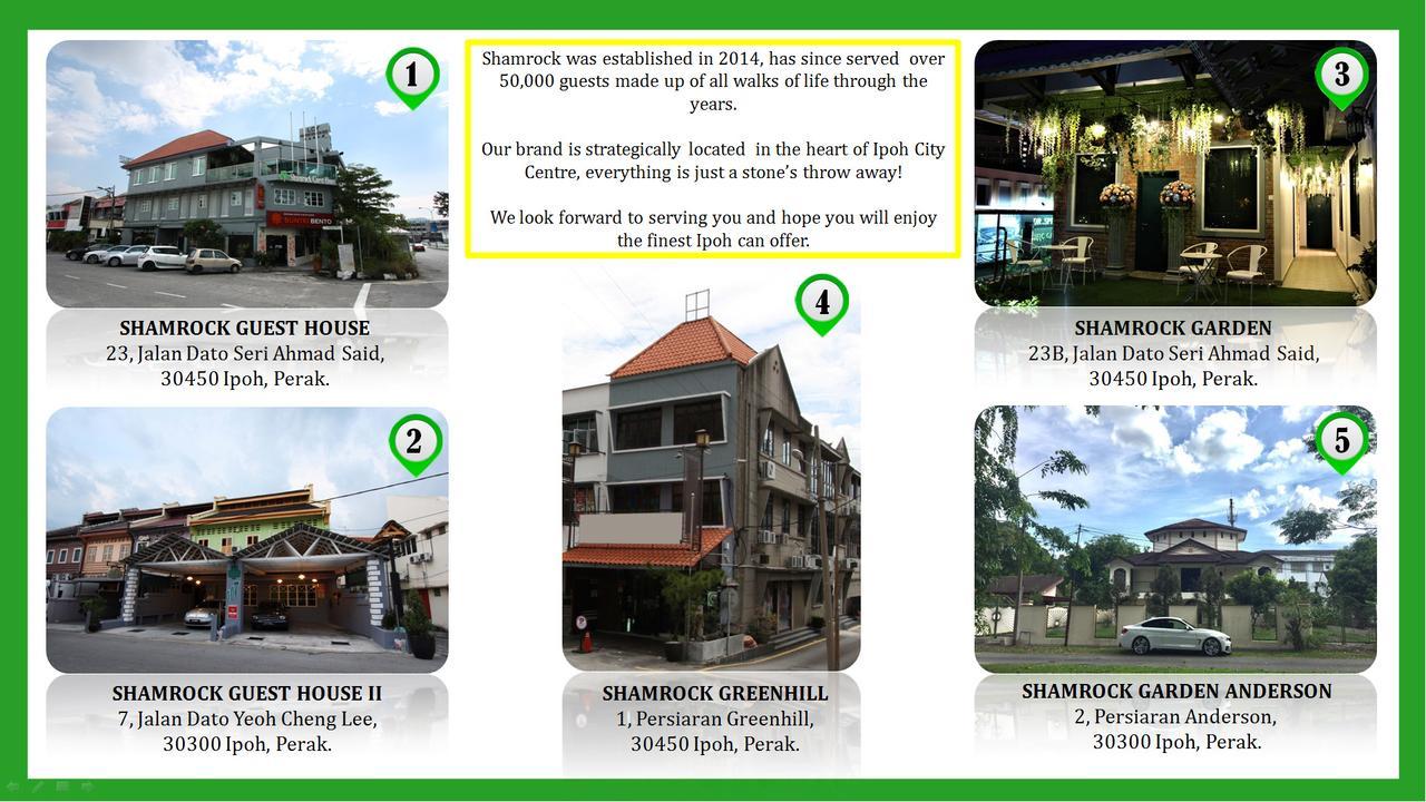 Shamrock Guest House II Ipoh Exterior foto